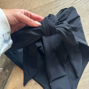 MOEVA Black tie bikini bottom